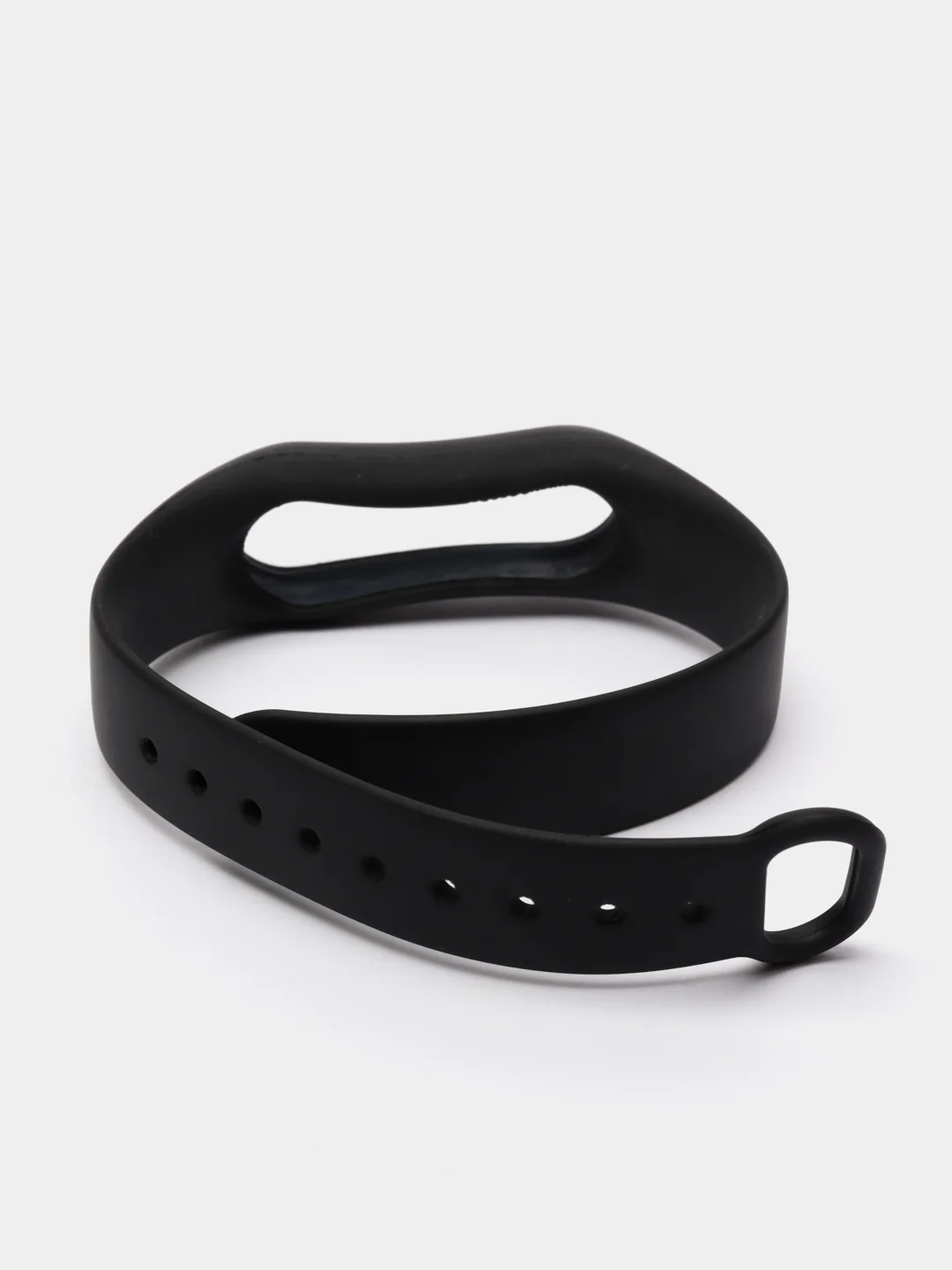 Черный силиконовый ремешок для Mi Band 2