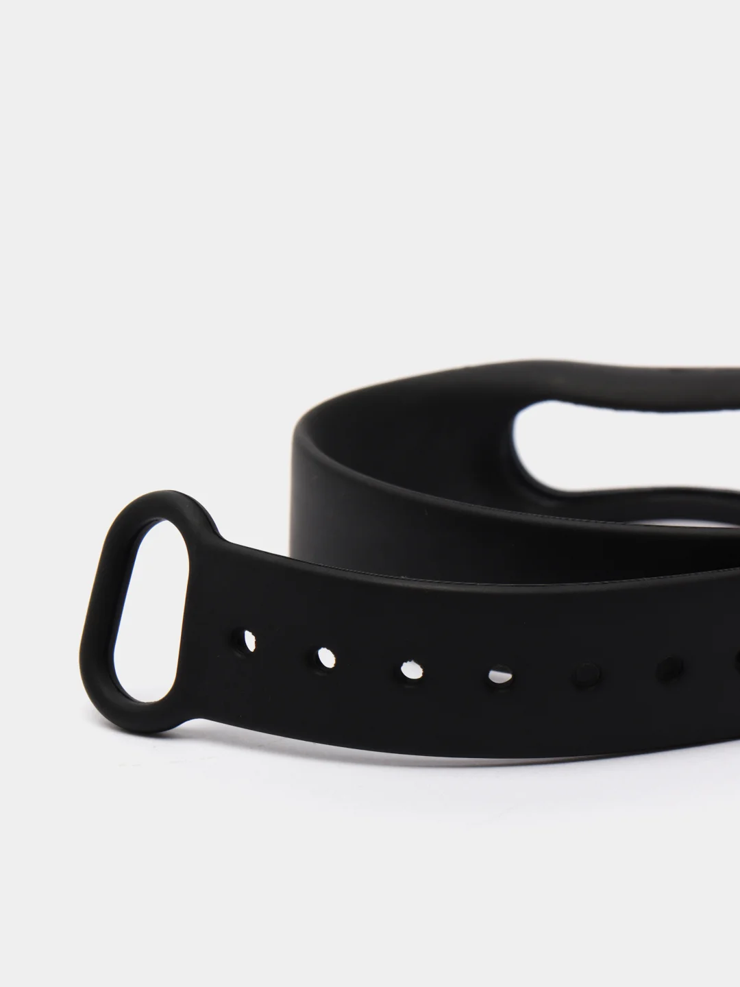 Черный силиконовый ремешок для Mi Band 2