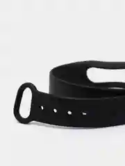 Черный силиконовый ремешок для Mi Band 2