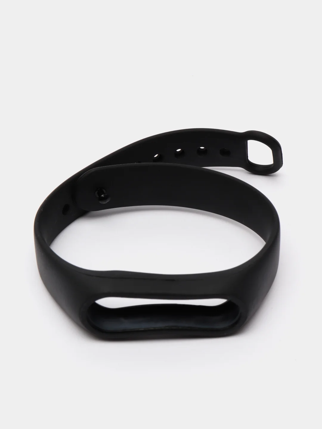 Черный силиконовый ремешок для Mi Band 2