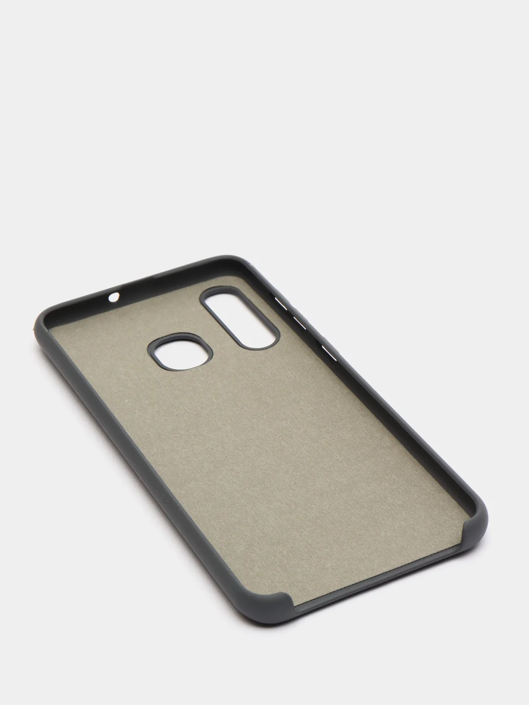 Серый защитный силиконовый чехол Silikone Cover для Samsung A20/A30