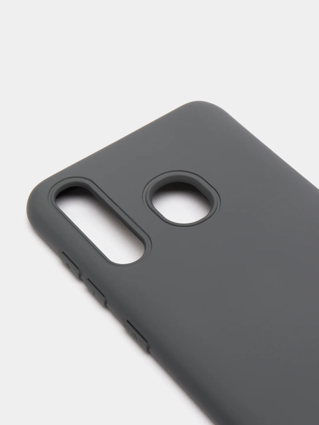 Серый защитный силиконовый чехол Silikone Cover для Samsung A20/A30