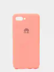Розовый защитный силиконовый чехол Silicone Cover HONOR 10