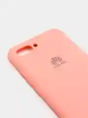 Розовый защитный силиконовый чехол Silicone Cover HONOR 10