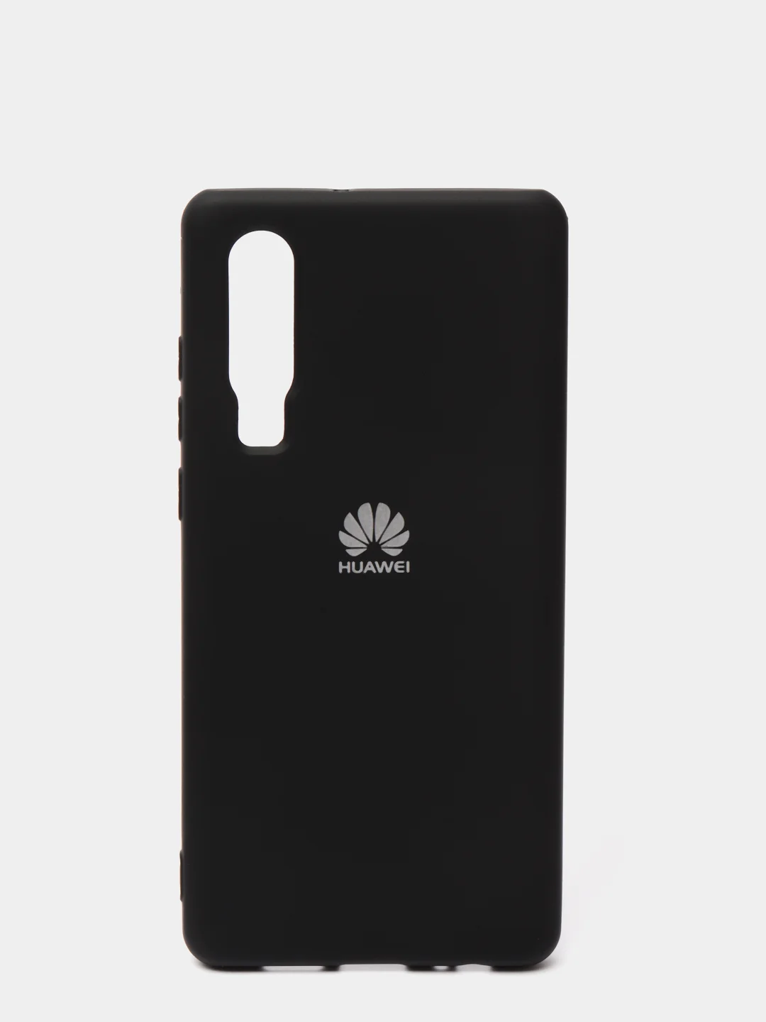 Черный защитный силиконовый чехол Silicone Cover HUAWEI P30 2019