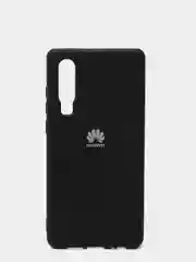 Черный защитный силиконовый чехол Silicone Cover HUAWEI P30 2019