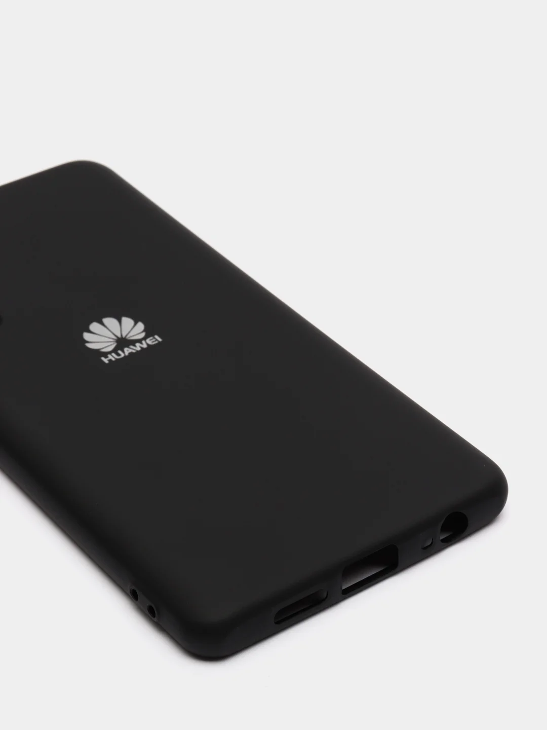 Черный защитный силиконовый чехол Silicone Cover HUAWEI P30 2019