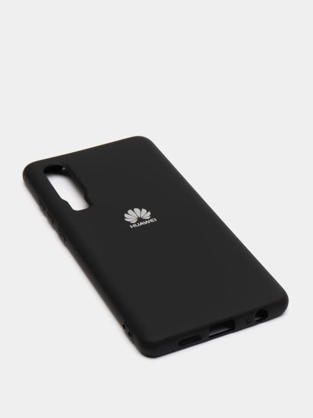 Черный защитный силиконовый чехол Silicone Cover HUAWEI P30 2019