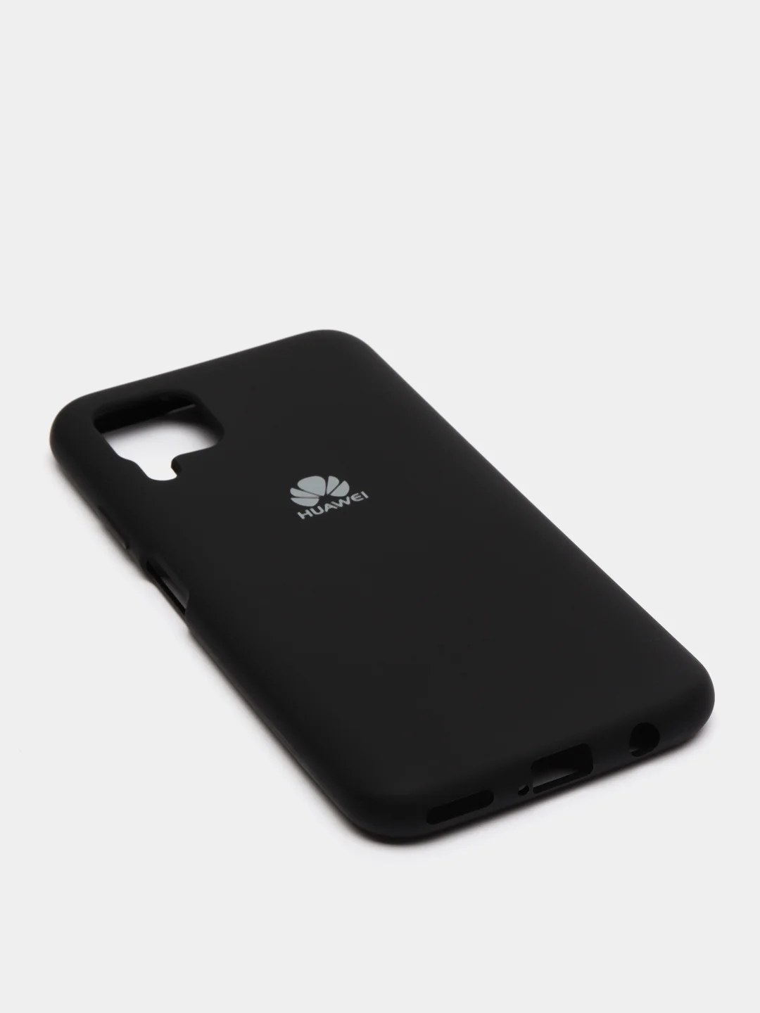 Черный защитный силиконовый чехол Silicone Cover Huawei P40Lite / Nova 6 se / Nova 7i