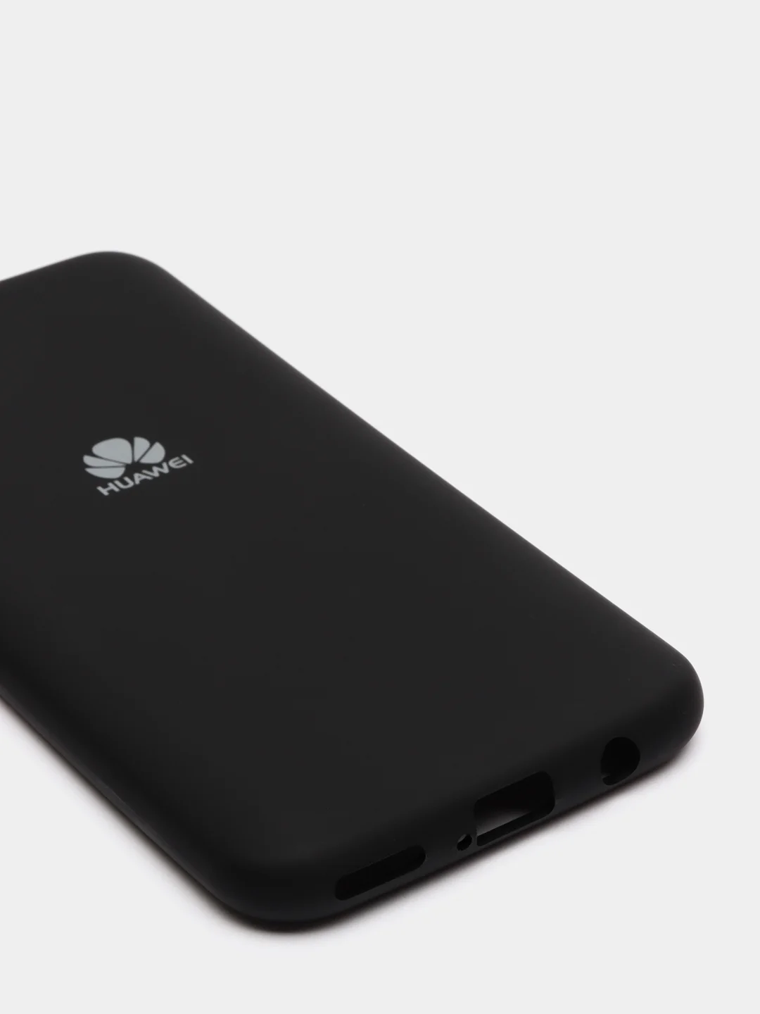 Черный защитный силиконовый чехол Silicone Cover Huawei P40Lite / Nova 6 se / Nova 7i