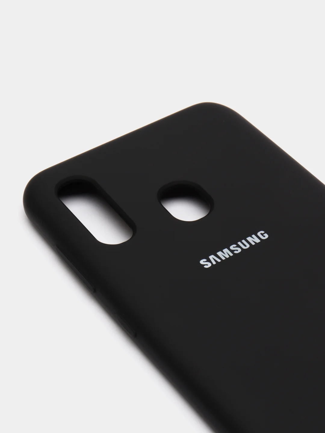 Черный защитный силиконовый чехол Silikone Cover для Samsung A20/A30