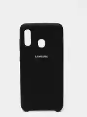 Черный защитный силиконовый чехол Silikone Cover для Samsung A20/A30