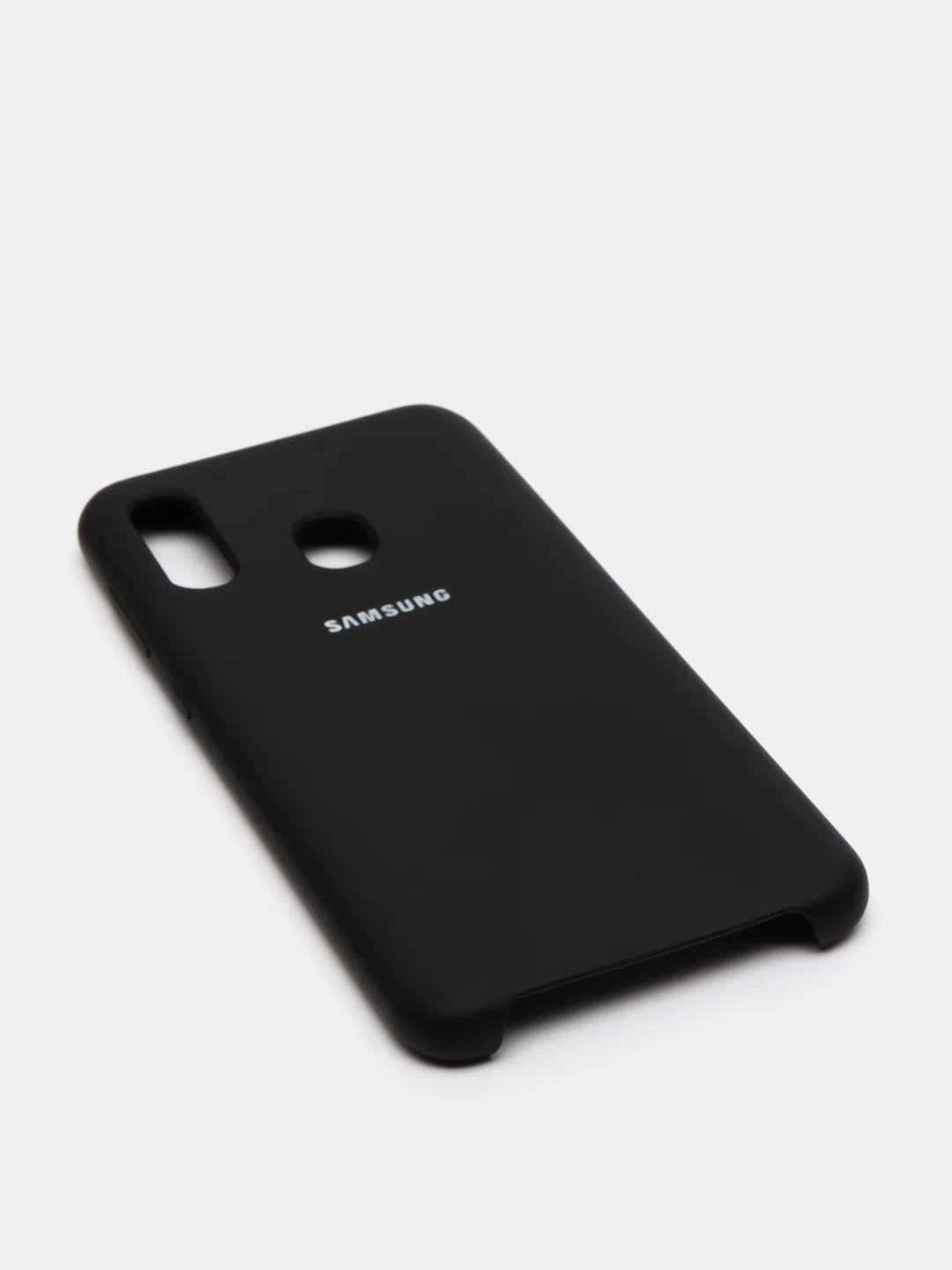 Черный защитный силиконовый чехол Silikone Cover для Samsung A20/A30