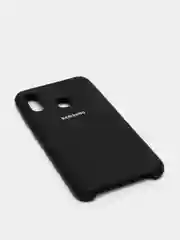 Черный защитный силиконовый чехол Silikone Cover для Samsung A20/A30