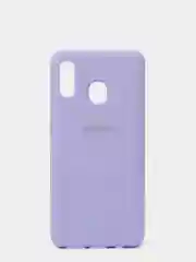 Лавандовый защитный силиконовый чехол Silikone Cover для Samsung A20/A30