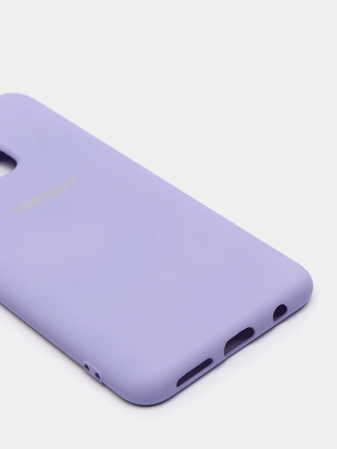Лавандовый защитный силиконовый чехол Silikone Cover для Samsung A20/A30