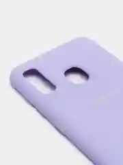Лавандовый защитный силиконовый чехол Silikone Cover для Samsung A20/A30