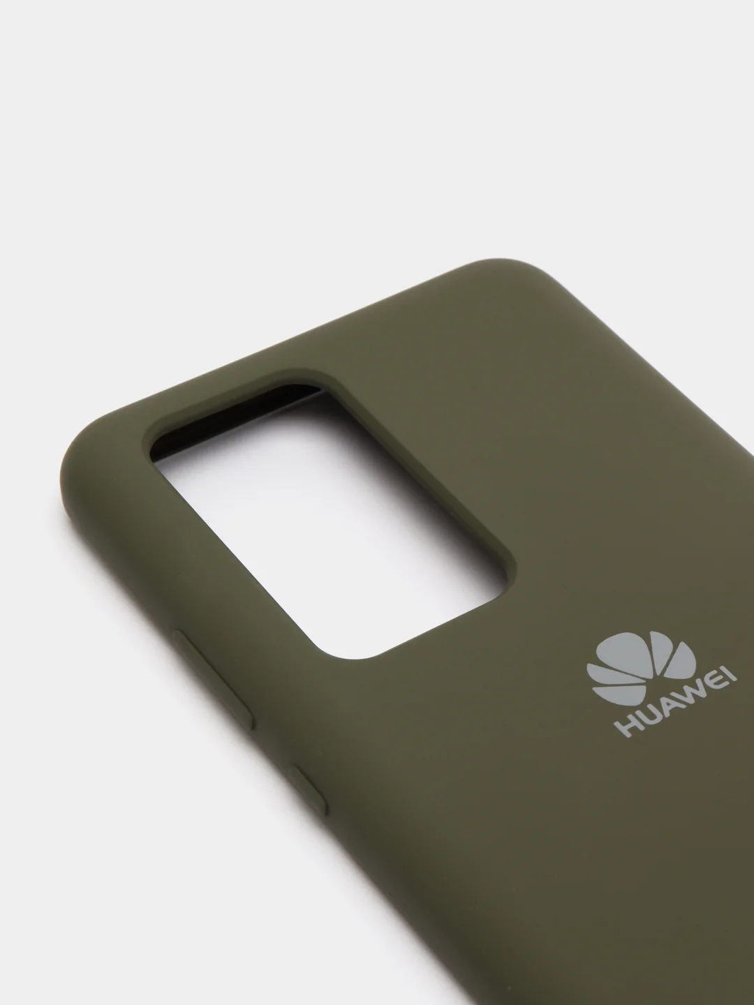 Зелёный хаки защитный силиконовый чехол Silicone Cover HUAWEI P40 PRO