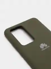 Зелёный хаки защитный силиконовый чехол Silicone Cover HUAWEI P40 PRO