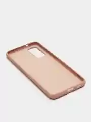 Бежевый меланж защитный силиконовый чехол Silikone Cover для Samsung S20