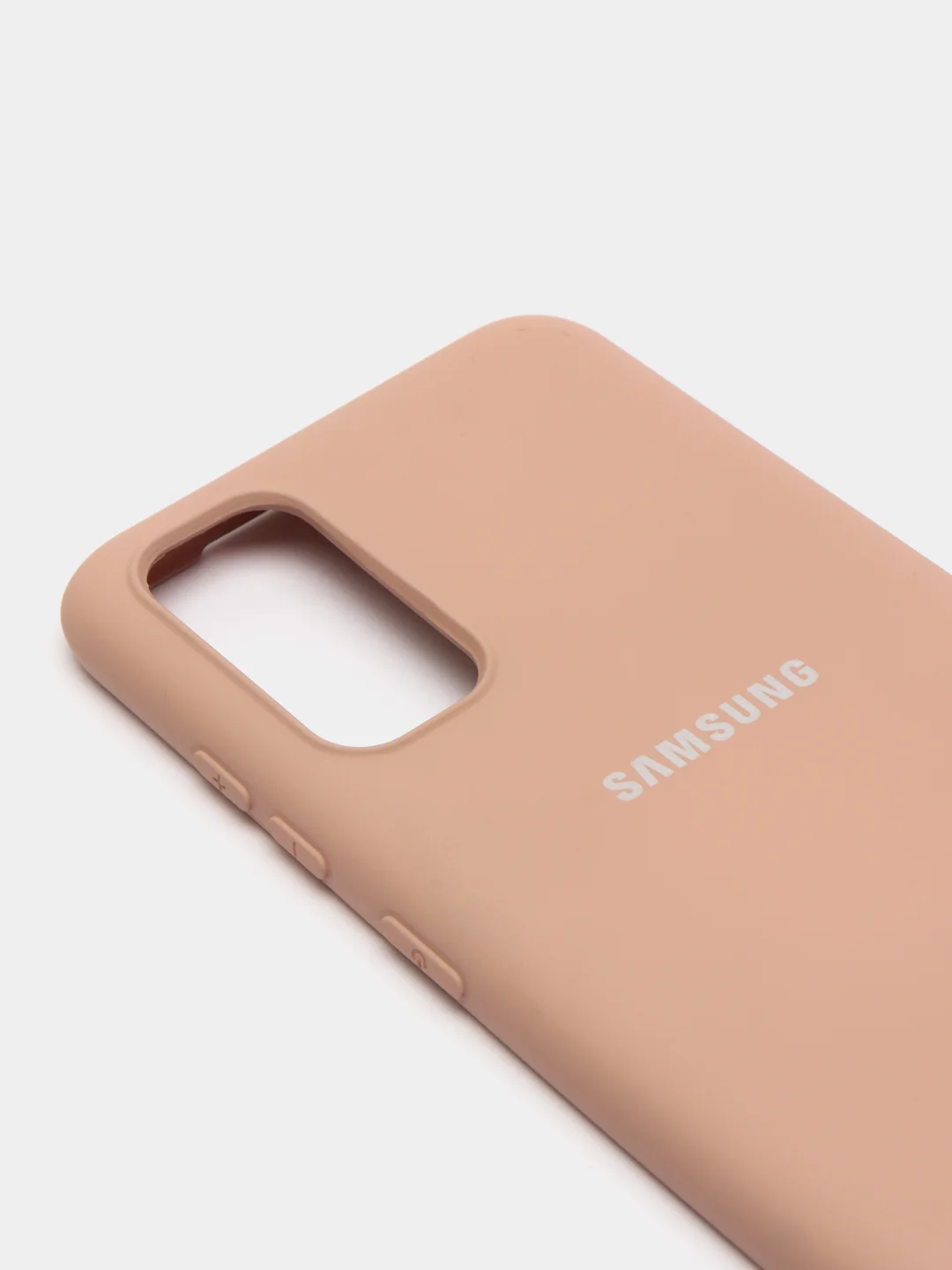 Бежевый меланж защитный силиконовый чехол Silikone Cover для Samsung S20