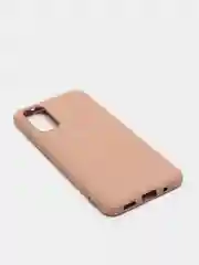 Бежевый меланж защитный силиконовый чехол Silikone Cover для Samsung S20