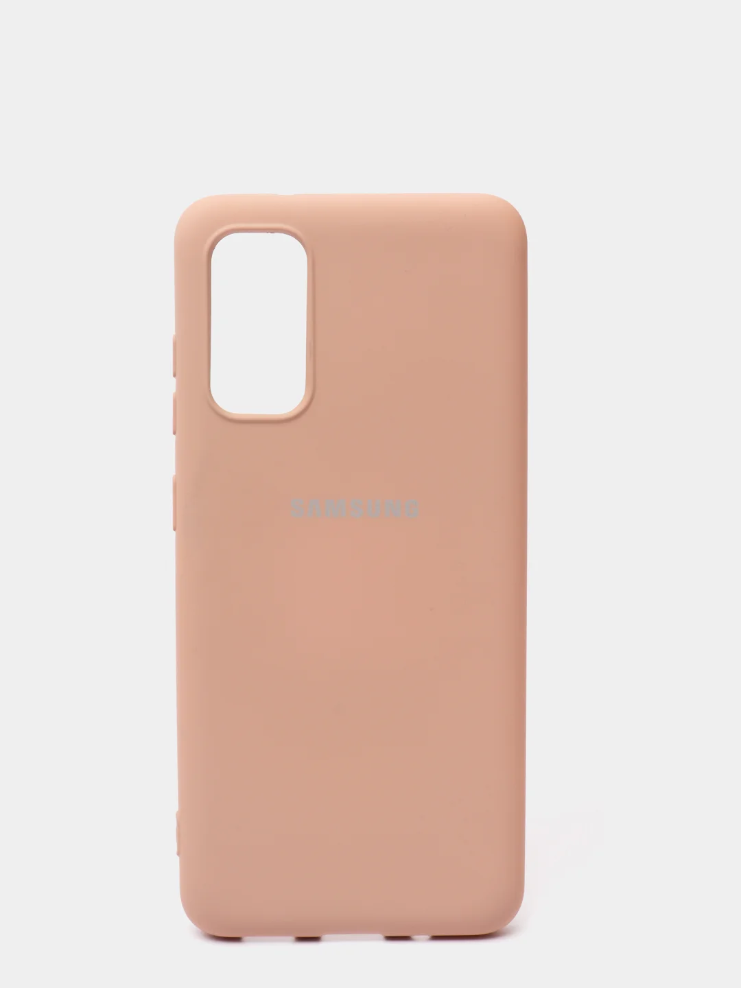 Бежевый меланж защитный силиконовый чехол Silikone Cover для Samsung S20