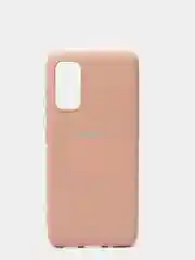 Бежевый меланж защитный силиконовый чехол Silikone Cover для Samsung S20