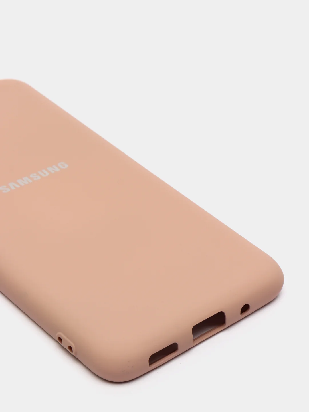 Бежевый меланж защитный силиконовый чехол Silikone Cover для Samsung S20