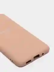 Бежевый меланж защитный силиконовый чехол Silikone Cover для Samsung S20