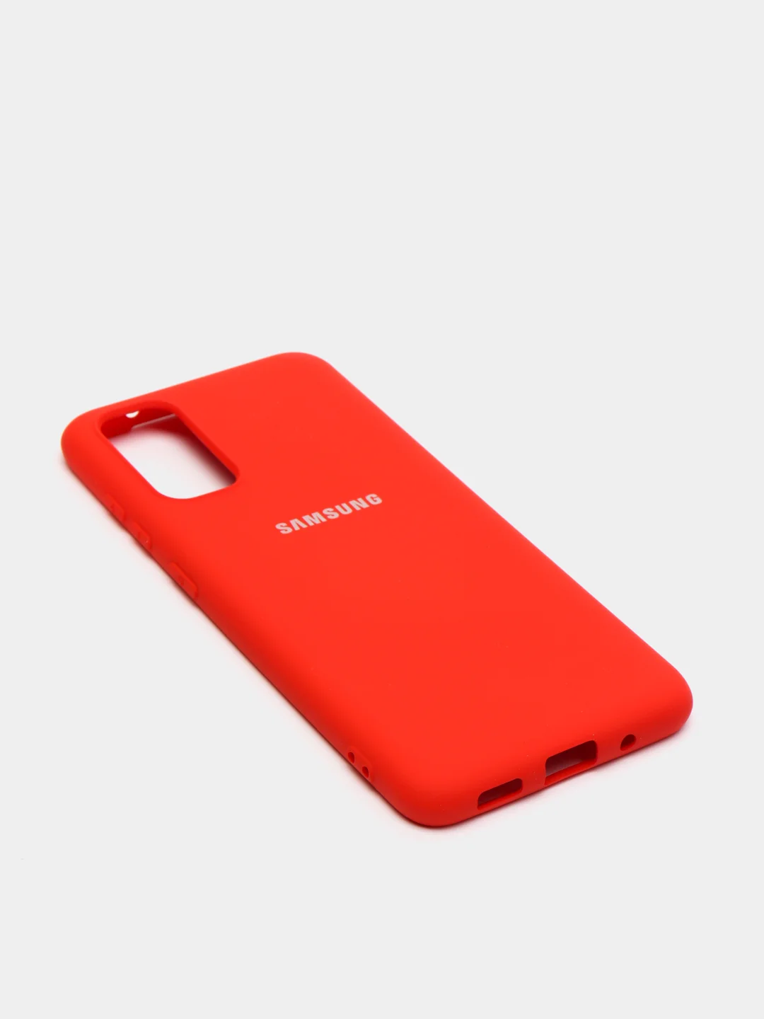 Алый защитный силиконовый чехол Silikone Cover для Samsung S20