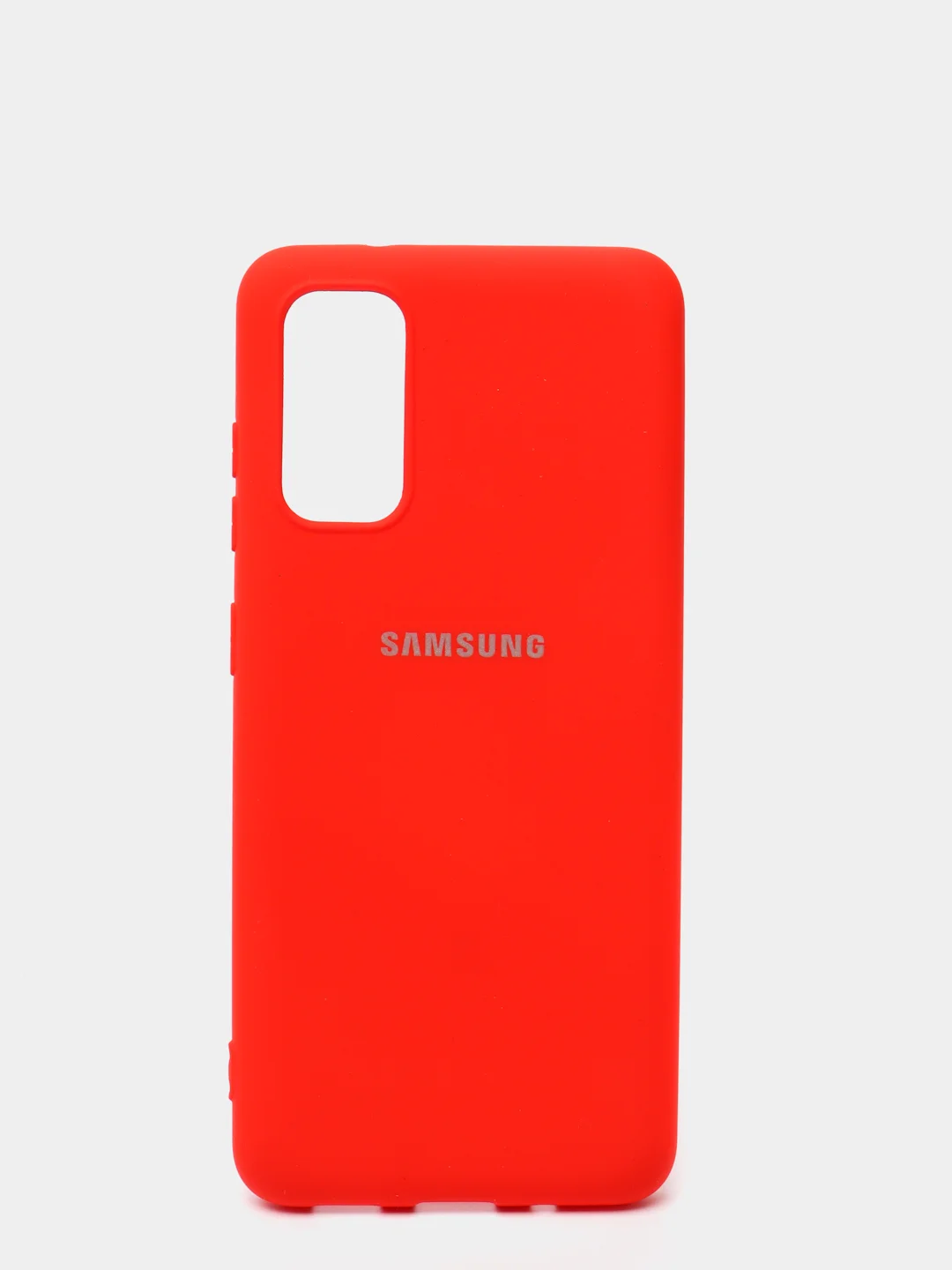 Алый защитный силиконовый чехол Silikone Cover для Samsung S20