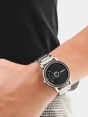 Серебряный мужские наручные часы