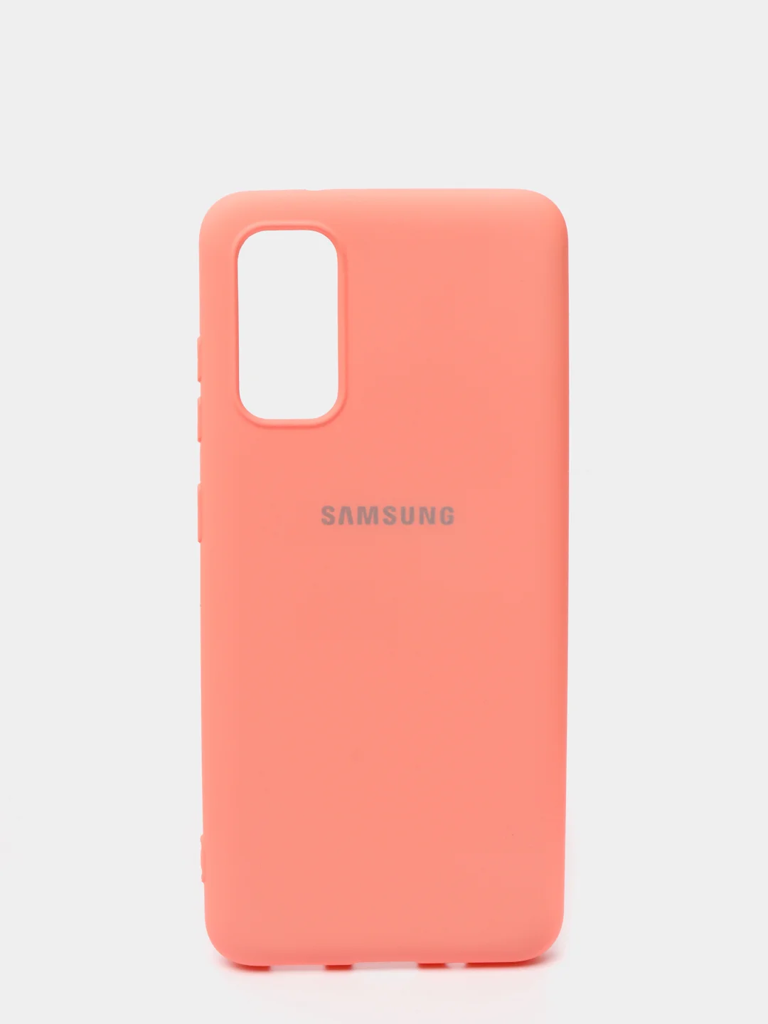 Кораллово-розовый защитный силиконовый чехол Silikone Cover для Samsung S20