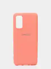 Кораллово-розовый защитный силиконовый чехол Silikone Cover для Samsung S20