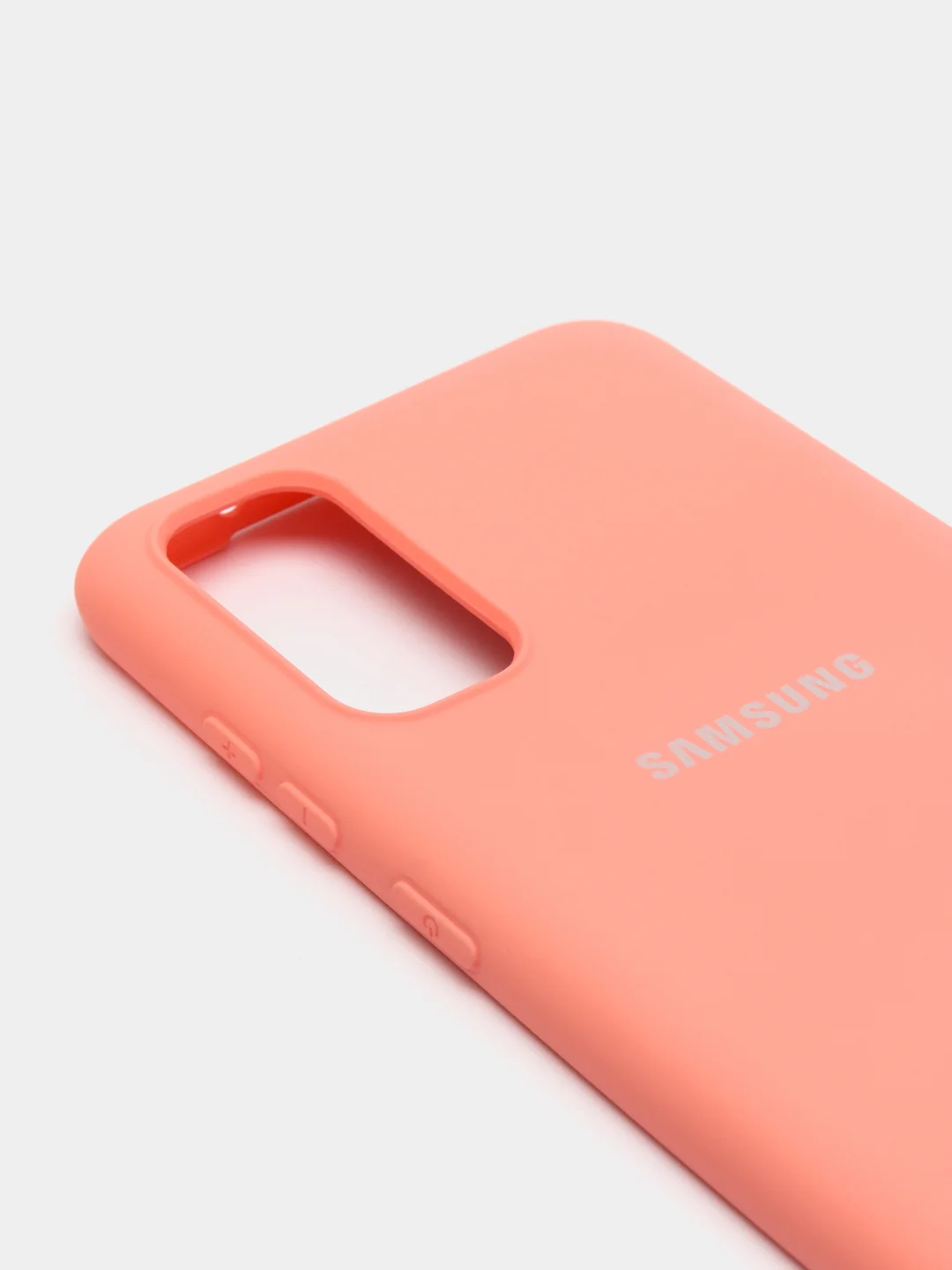 Кораллово-розовый защитный силиконовый чехол Silikone Cover для Samsung S20