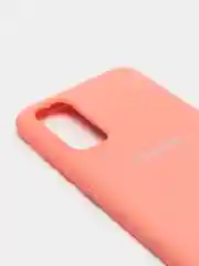 Кораллово-розовый защитный силиконовый чехол Silikone Cover для Samsung S20