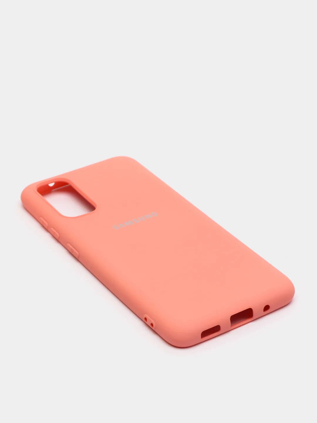 Кораллово-розовый защитный силиконовый чехол Silikone Cover для Samsung S20