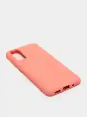 Кораллово-розовый защитный силиконовый чехол Silikone Cover для Samsung S20