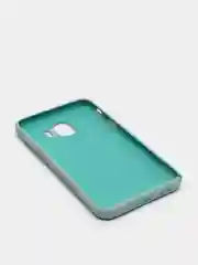 Бирюзовый защитный силиконовый чехол Silikone Cover для Samsung J4 2018