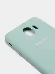 Бирюзовый защитный силиконовый чехол Silikone Cover для Samsung J4 2018