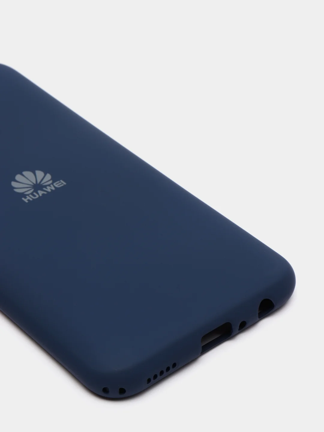 Темно-синий защитный силиконовый чехол Silicone Cover HUAWEI 10 LITE