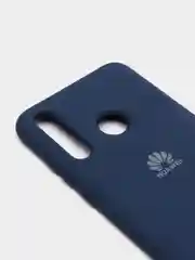 Темно-синий защитный силиконовый чехол Silicone Cover HUAWEI 10 LITE