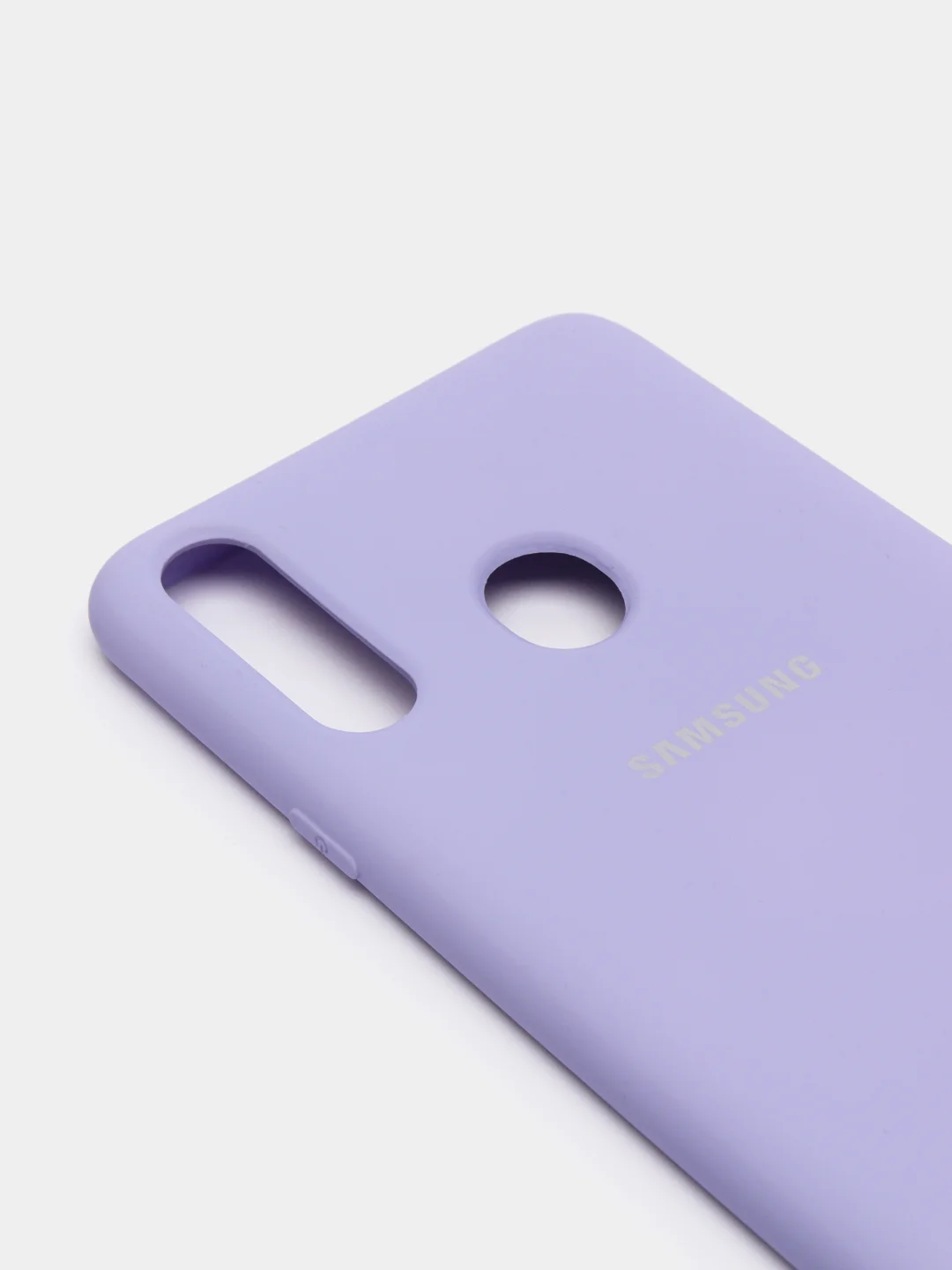 Лавандовый защитный силиконовый чехол Silikone Cover для Samsung A20S