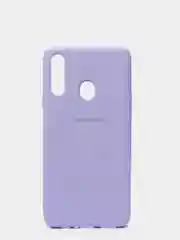 Лавандовый защитный силиконовый чехол Silikone Cover для Samsung A20S