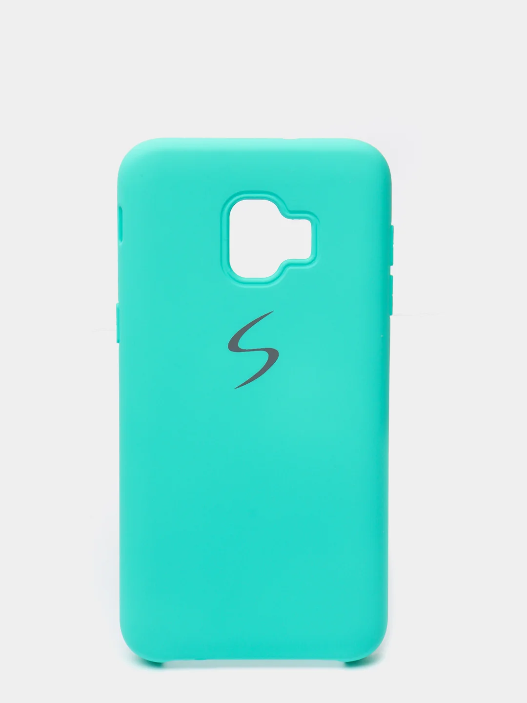Бирюзовый защитный силиконовый чехол Silikone Cover для Samsung J2 CORE