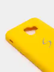 Желтый защитный силиконовый чехол Silikone Cover для Samsung J2 CORE
