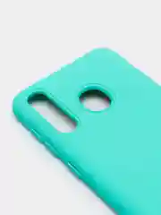 Бирюзовый защитный силиконовый чехол Silikone Cover для Samsung A20/A30