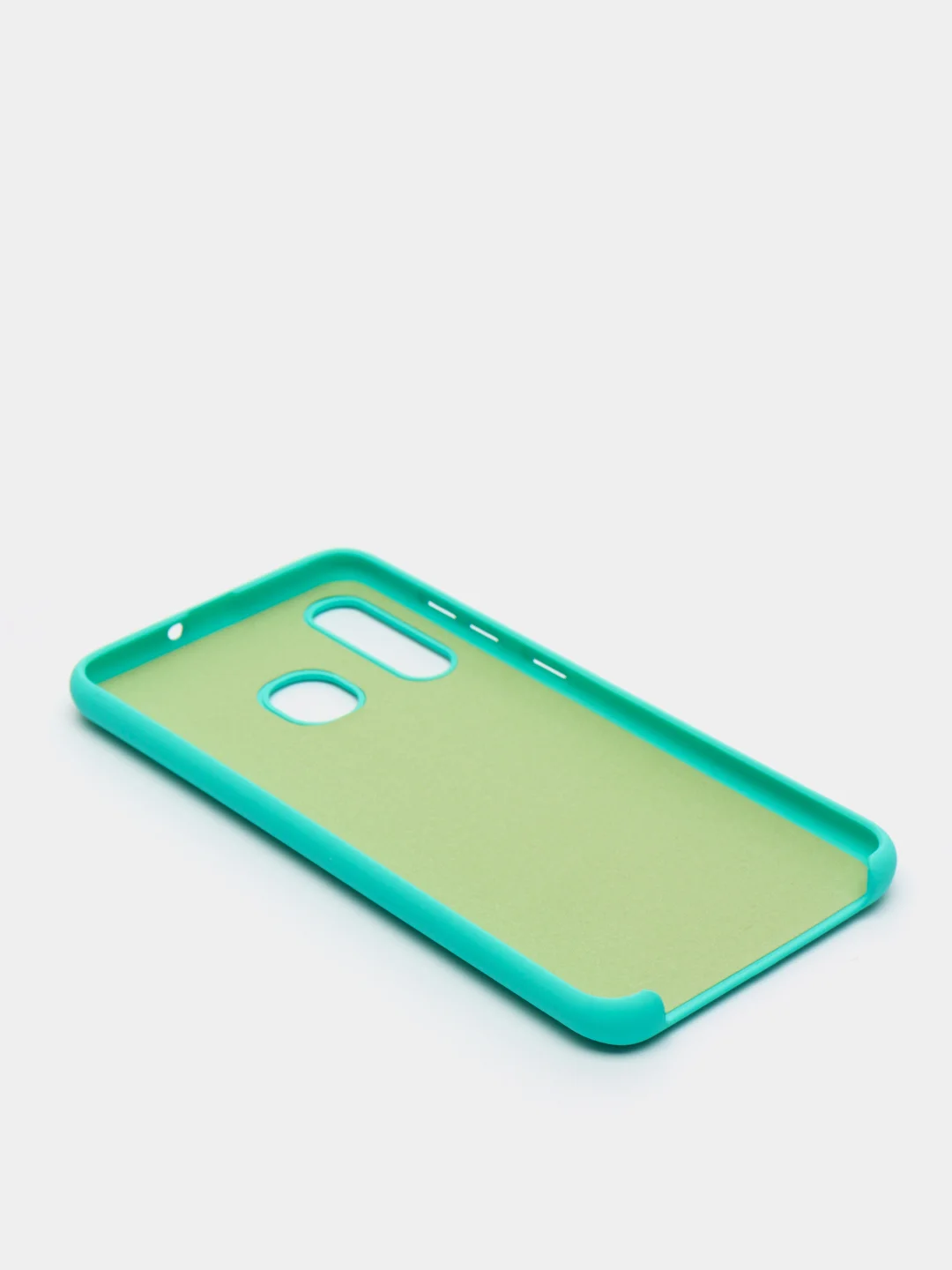 Бирюзовый защитный силиконовый чехол Silikone Cover для Samsung A20/A30