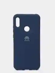 Темно-синий защитный силиконовый чехол Silicone Cover HUAWEI Y6 2019